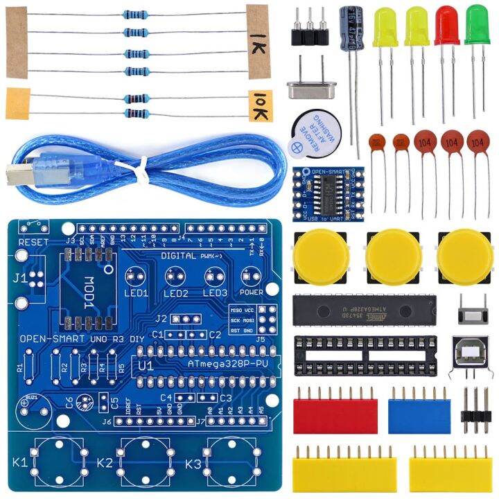 Open Smart Uno R3 Diy Atmega328p Development Board Ch340 Driver