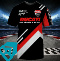 （Contact customer service to send pictures or names for free customization）NEW LIMITED T-SHIRT 3D DUCATI CORSE TEAM LOGO MOTO GP MOTORCYCLE ALL SIZE 44q1（Adult and Childrens Sizes）Casual T-shirt