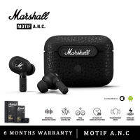 【รับประกัน 6 เดือน】 Marshall Motif ANC หูฟัง Bluetooth ไร้สาย ไมโครโฟนในตัว Waterproof Wireless Earphones Noise Canceling Headphones for IOS/Android 25 Hours of Battery Life Marshall Motif Blue