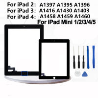 หน้าจอสัมผัสสำหรับ iPad Mini 1 2 3 4 5 iPad 2 3 IPad4 A1416 A1430 A1403 A1459 A1458สำหรับ iPad 6 2018 Air 1 Air 2 LCD ด้านนอก Digitizer แผงกระจกเซ็นเซอร์อะไหล่เปลี่ยน