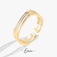 Double-layer Drop Glaze Ring Female European And American Retro High-end Sense Open Ring Niche Net Red Simple Ring