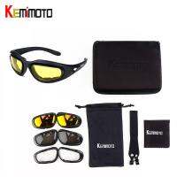 Kemimoto-Óculos เดอโซล Para Motociclismo, Não-Polarizado, Esportivo, Kit Com 4 Lentes, Para CAA,Tiro, Verão