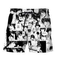 2023 newCLOOCL Anime Death Note Shorts Men Women 3D Print Beach Shorts Casual Streetwear Fashion Fitness Shorts Drop Shipping