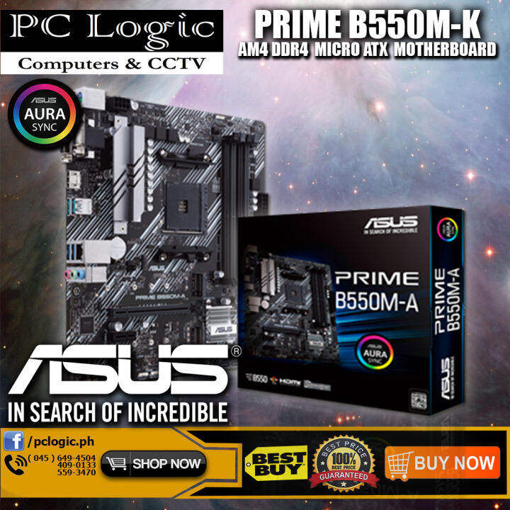 ASUS PRIME B550MK AM4 DDR4 MICRO ATX MOTHERBOARD Lazada PH