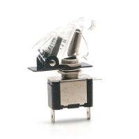∋ Toggle Switch with transparent safety cover/ 12V 20A/ motor modification switch with white LED lighter