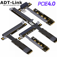 ADT-link PCIe GPU Extension Cable for BTC Ming (WK Series) M.2 NVMe Gen3 /4 PCI-E 4.0 To X16 Riser 25-100cm for AMD NVIDIA Cards Cables