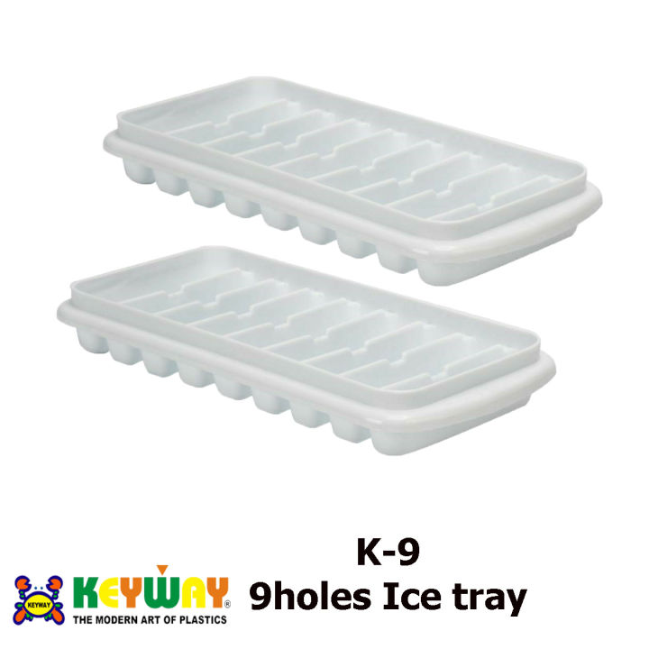 ช่องทำน้ำแข็ง 2ถาดคู่ พลาสติกแบบ ตรา Keyway  Plastic Double ice tray