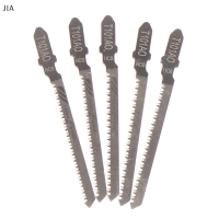 JIA 5pcs T101AO HCS T-Shank จิ๊กซอว์ใบมีดโค้งตัดเครื่องมือสำหรับเลื่อยพลาสติกไม้