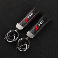 High-Grade Carbon Fiber Motorcycle Keychain Holder Keyring for Kawasaki Z750 Z 750 accessories