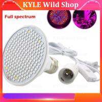 KYLE Wild Shop Full Spectrum 200 led Plant Bulb LED Grow Light Lamp EU US AU Ac Power Cable Adapter for Vegetable Flower Indoor Greenhouse a2