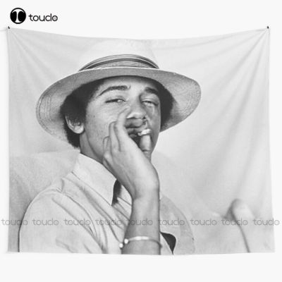 【cw】Young Barack Obama - Print Tapestry Best Tapestry Sites Blanket Tapestry Bedroom Bedspread Decoration Background Wall