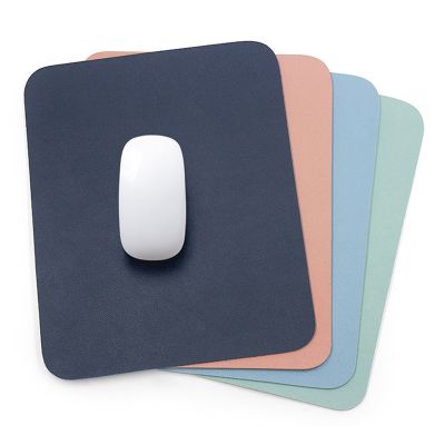 （A LOVABLE）สองด้านสีทึบ Leathermat Anti-slip23x19cmPad อุปกรณ์เสริม MarbleMousepad