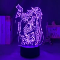 ♧ Manga Led Light Black Butler Undertaker for Bedroom Decor Night Light Gift Acrylic Anime 3d Lamp Black Butler Room Decor