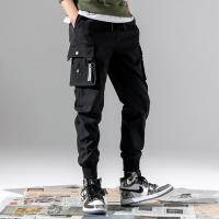 【Fashion Living】?กางเกง ชาย กางเกงสแล็คชาย Overalls กางเกงผู้ชายหลวมสบายๆกางเกง Functional Wind Multi-pocket Harem Pants