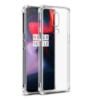 Hanney สำหรับ OnePlus 6 โทรศัพท์ Case C rystal C lear เสริมมุม TPU กันกระแทกกันชนเบาะใสปก Case FS-00