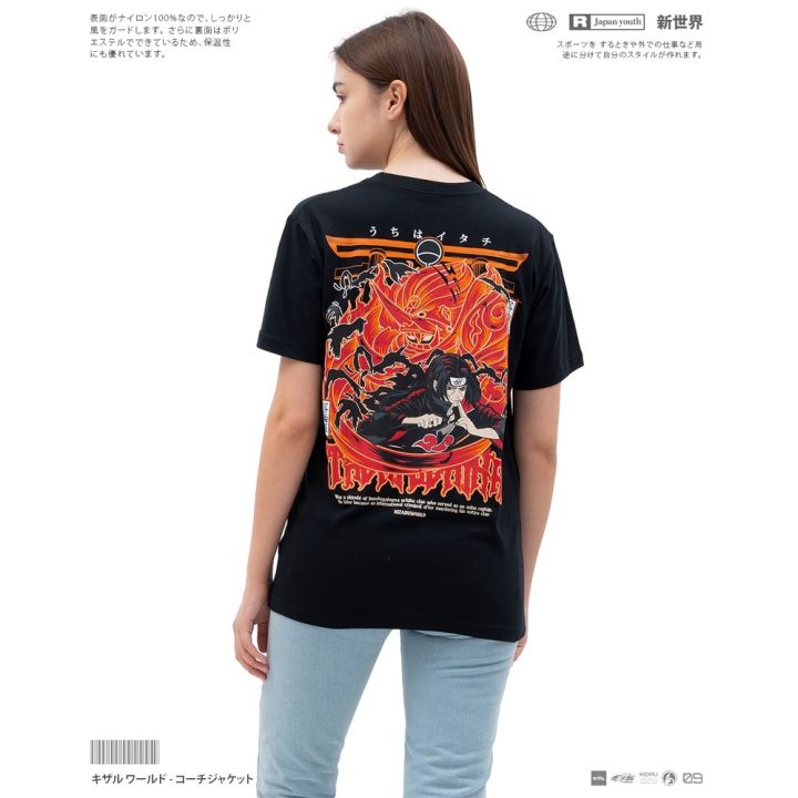 tshirtฝ้ายเสื้อยืด-พิมพ์ลายอนิเมะนารูโตะ-kizaru-itachi-uchihaเสื้อยืดอนิเมะ