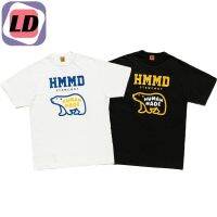 LD Man made 21ss polar bear letter logo short sleeve Japanese bamboo cotton circle collar men and women T-shirt