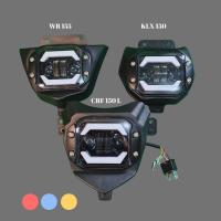 Crf KLX WR155 LED DAYMAKER ไฟหน้าสะท้อนแสง - กรอบสีดํา doff / REFLECTOR DAYMAKER