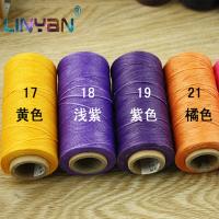 【YD】 4pcs Hand sewing flat waxed polyester thread Sew leather crochet yarn Leather knit threads 150D for knitting  ZL6076