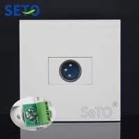 SeTo 86 Type Single Port XLR Connector Wall Plate Socket Keystone Faceplate