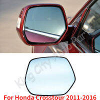 CAPQX สำหรับ Honda Crosstour 2011 2012 2013 2014 2015สีฟ้าและสีขาวพร้อมความร้อนกระจกมองหลังกระจกกระจกมองหลังเลนส์