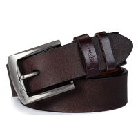 New Leather Men Business Pin Buckle Belt Head Layer Cowhide Casual Fashion Pants New Trend Luxury High Quality Mens Belt