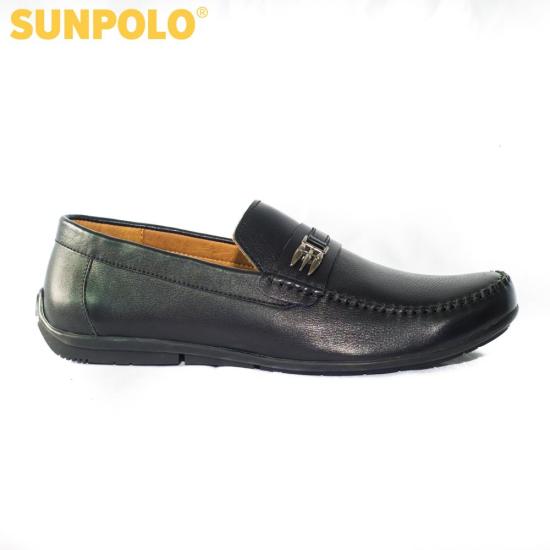 Giày lười nam da bò sunpolo sumu2516 đen, nâu - ảnh sản phẩm 2