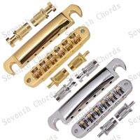 WK-A Set Tune-O-Matic Bridge &amp; Tailpiece With Roller Saddle for LP Electric Guitar Replacement parts - Big Studs &amp; Anchor