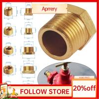 APRRERY เข็มเจาะท่อ ฝาท้ายรถ อะแดปเตอร์ตัวเชื่อมต่อ 1/8 "1/4" 3/8 "1/2" 3/4" ข้อต่อท่อร่วม ทนทานต่อการใช้งาน ด้ายชายหญิง อุปกรณ์ติดตั้งปลั๊ก ท่อพียู