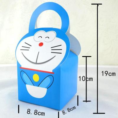 20 X Doraemon/Kitty Gift Bag Kids Birthday Gift Box Candy Box Party Deco Supply