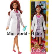 Búp bê Barbie nghề nghiệp nha nghiên cứu khoa học scientist chính hãng.