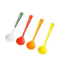 Creative Dessert Spoon Ceramic Coffee Mixing Spoon Childrens Eating Small Round Soup Spoon Household Kitchen Tableware Serving Utensils