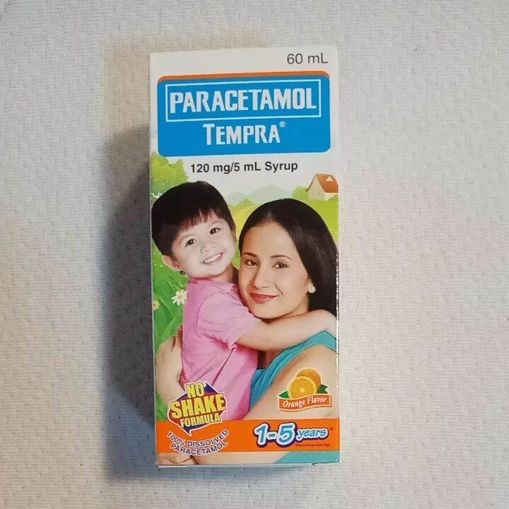 Tempra 1-5yrs old ORANGE flavor 120mg / 5ml. (60ML SYRUP) | Lazada PH