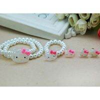 hello childrens pearl necklace set hair accessories jelly hair color