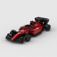 MOC Ferraried F1 racing sports car Vehicle Speed Champion Racer Building Blocks Brick Creative Garage Toys for Boys Gifts Building Sets