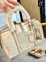 (แท้ ?%‼ from Factory) ??? RUBY SATCHEL 25 IN SIGNATURE TEXTILE JACQUARD BAG ((ca117//c8529)) ใบใหญ่