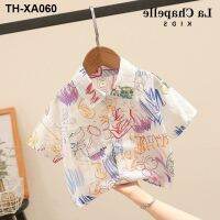 Baby boys summer short-sleeved 2023 new childrens short sleeve shirts brim child thin jacket