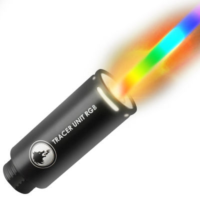 รถยุทธวิธีไฟแช็กติดตามของเล่น Tracker สเปรย์ไฟผลฟลูออเรสเซนต์ 7 สี RGB Rainbow Tracker Unit