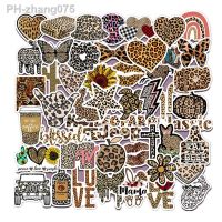 10/30/50Pcs Cartoon Leopard Love Letters Stickers Waterproof Decal Laptop Motorcycle Luggage Snowboard Fridge Phone Car Sticker