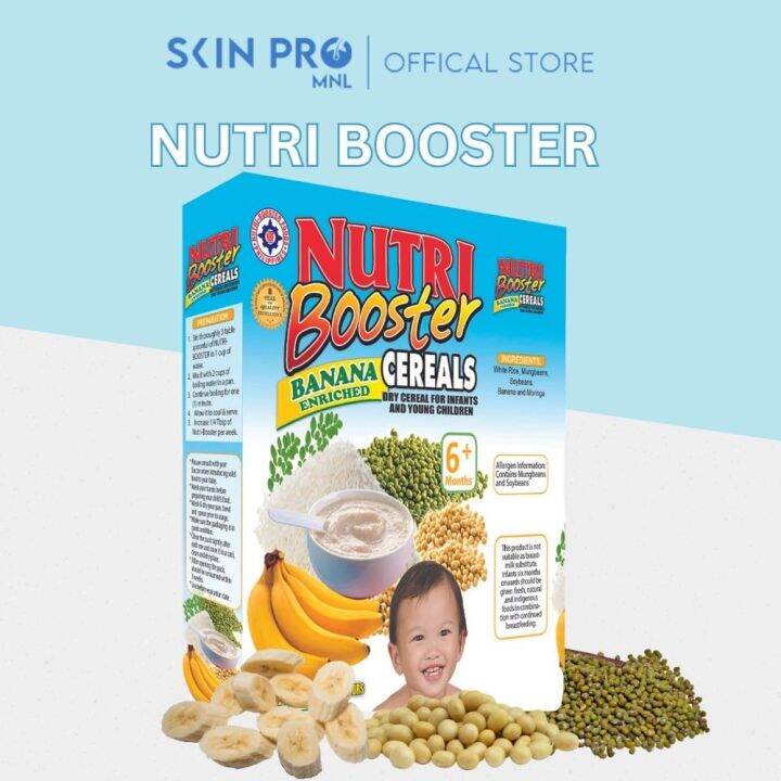 SKIN PRO MANILA NUTRI BOOSTER BANANA 400grams BABY PORRIDGE, PUREE