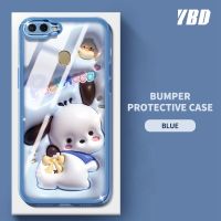 เคสโทรศัพท์ YBD สำหรับ OPPO A5S A7 A12 A11K A3S Realme C1 A12E โปร่งใสฟิล์มเลนส์ TPU Carmera แบบนิ่มป้องกันด้วยลวดลายการ์ตูนน่ารัก