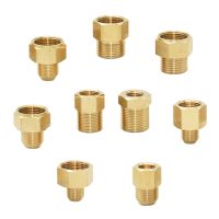 1/2 Inch M14 M18 M22 3/8 Thread Connector Brass Pipe Repair Extension Reducing Coupler Faucet Bubbler Copper Fittings 1pcs