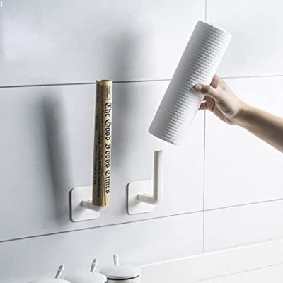 【YF】 1 Pcs L-Shape No Punching Strong Wall Mounted Hook Behind The Door Plastic Multifunctional Home Storage Organization