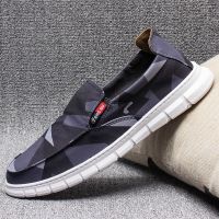 Spot parcel postslip on Spring Breathable extra large sneakers men pedal shoes lazy Korean casual sports shoes