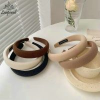 【YF】 New Headband Women Solid Color Plaid  Hairband Knitting Hair Hoop Girls Retro Makeup Accessories