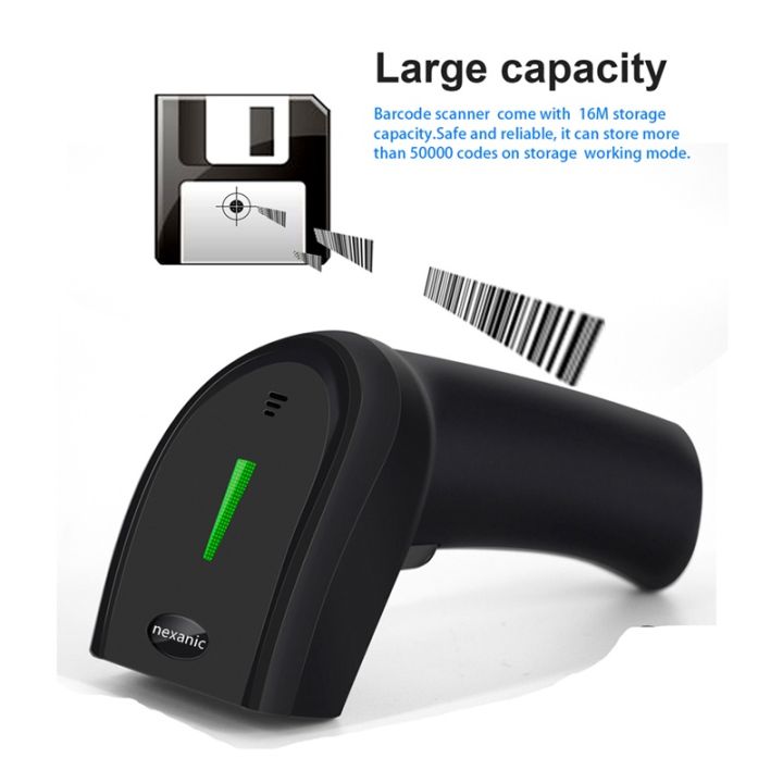 nexanic-wireless-1d-2d-qr-เครื่องอ่านบาร์โค้ดไร้สาย-usb-2-4ghz-wireless-qr-1d-barcode-scanner-2d-เครื่องสแกนบาร์โคด