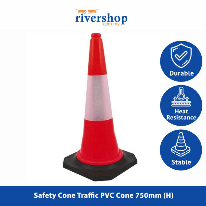 Safety Cone Traffic PVC Cone / Traffic Cone Rubber Base / Kon