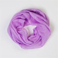 【CW】 Solid Chiffon Neck Scarf Ring Bandana Women Thin Infinity Loop Scarves Foulard Lady Snood Neckerchief Girl Collar 2022 Spring