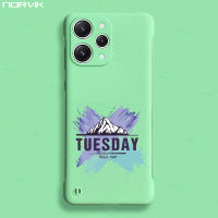 NORVIK เคสโทรศัพท์ไร้ขอบสีเขียวภูเขาที่สร้างสรรค์น่ารักกราฟฟิตี,สำหรับ Xiaomi F5 X4 F4 M4 M3 GT Mi 13 12 12T 12 11T 11 10T Lite Redmi Note 12 10 11 11S 9S 9 Pro Plus 4 n11-4หลังเคสโทรศัพท์แข็ง5ก.