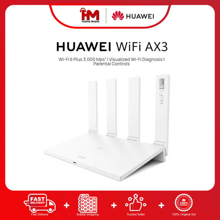 Huawei Wifi AX3 WS7100 (Dual-Core) 3000MBPS Wi-Fi 6 Plus Dual Band ...